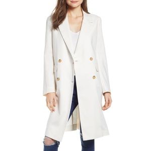 Nordstrom Prima Cream Linen Coat